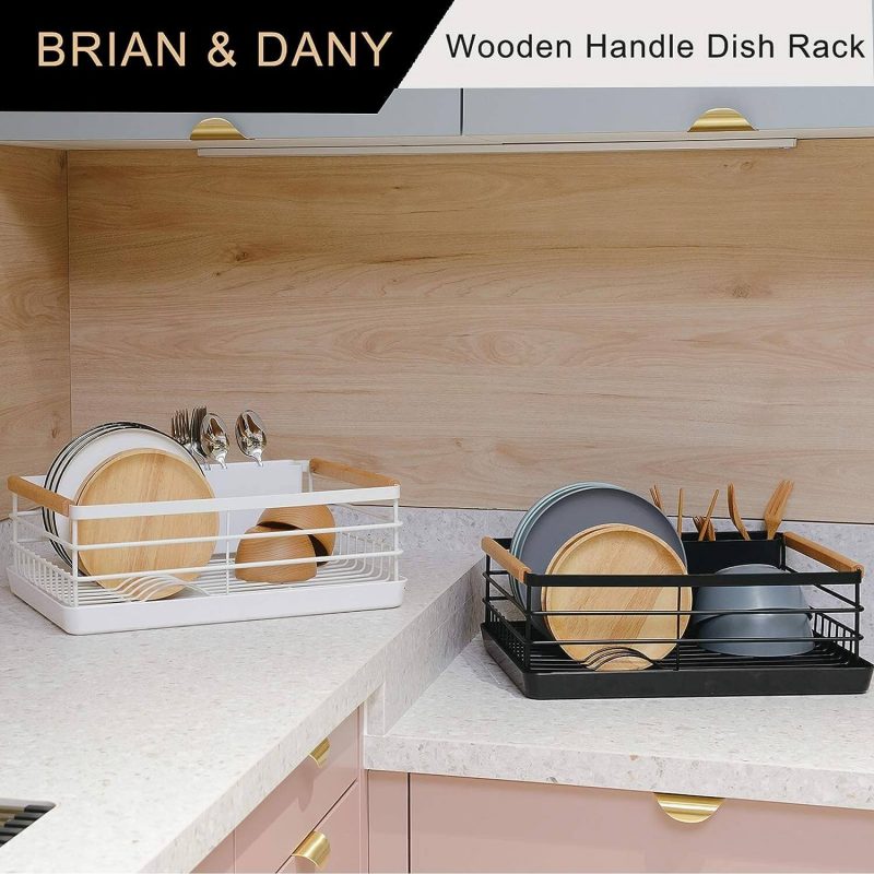 BRIAN & DANY Dish Drying Rack, Dish Rack for Kitchen Table