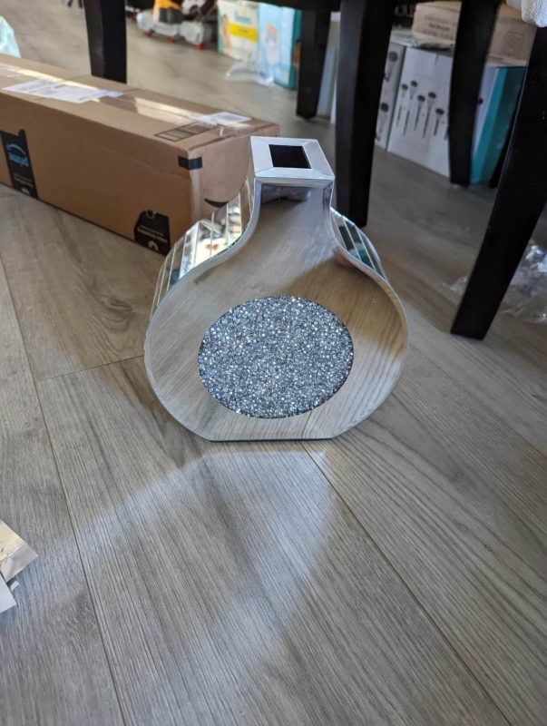 4. Bling Crystal Decorative Glass Vases for Home Decoration