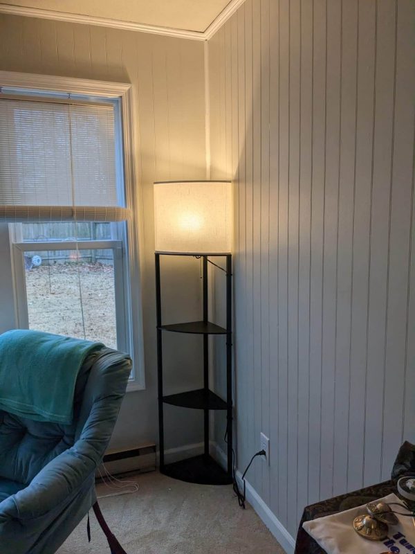 1. addlon 4 Level Sector Corner Shelf Floor Lamp with LED Bulb 1. addlon 4 Level Sector Corner Shelf Floor Lamp with LED Bulb