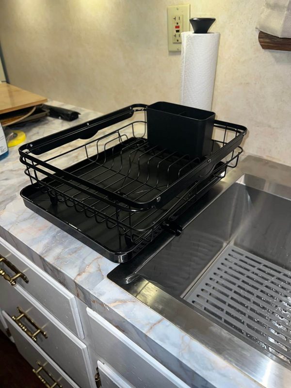 2. Sakugi Dish Drying Rack - Compact Dish Rack for Kitchen Counter