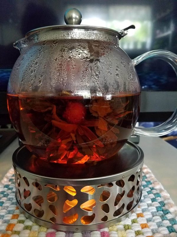 5. Teabloom All-in-One Glass Teapot and Tea Kettle