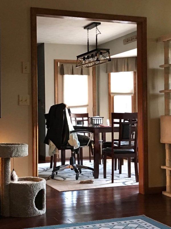 1. Farmhouse Linear Pendant Lamp in Solid Wood for Dining Room