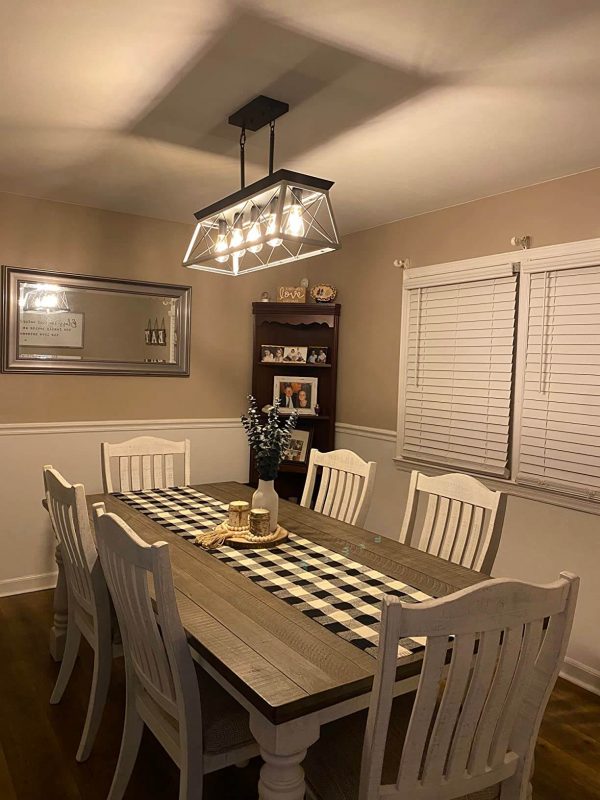 2. XIPUDA Farmhouse Pendant Lamp for Dining Room