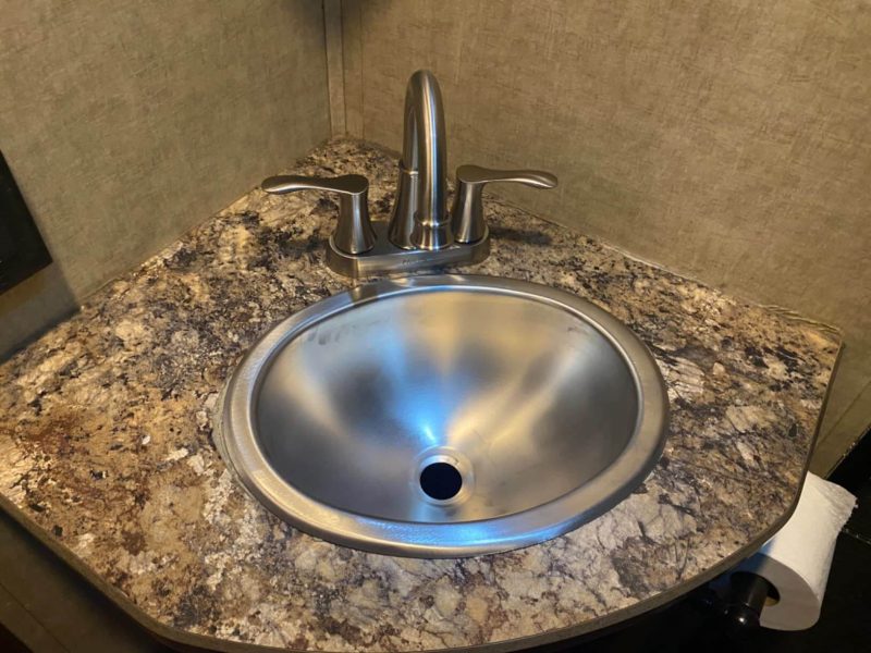 6. RecPro RV 10" x 13" Stainless Steel Oval Sink | Single RV Kitchen Sink