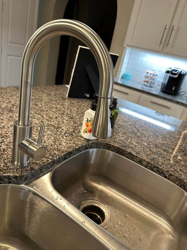 1.FORIOUS Kitchen Faucet with Pull Down Sprayer Brushed Nickel