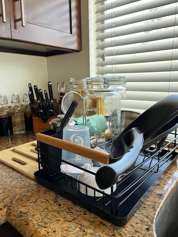 BRIAN & DANY Dish Drying Rack, Dish Rack for Kitchen Table