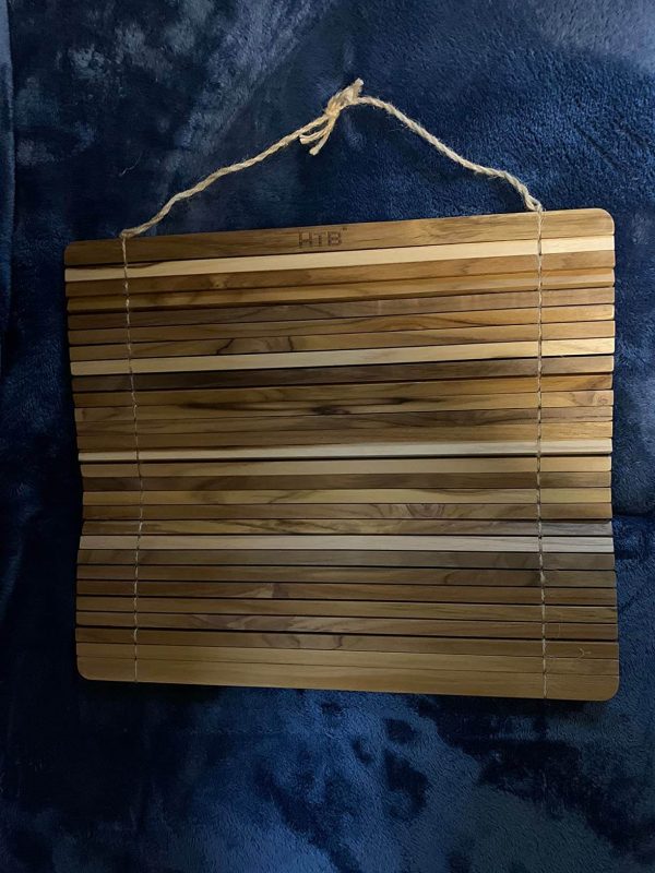 3. HTB Over Sink Dish Drying Rack 17.8'' x 16.1, Kitchen Teak Roll for Dishes