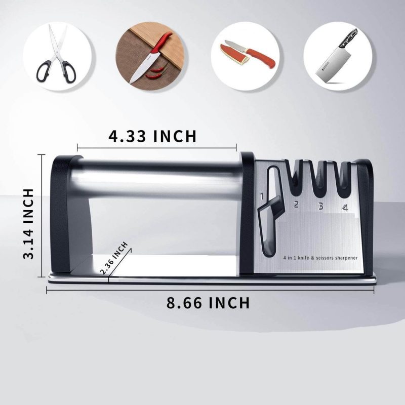 1. 4 in 1 Kitchen Knife Sharpener