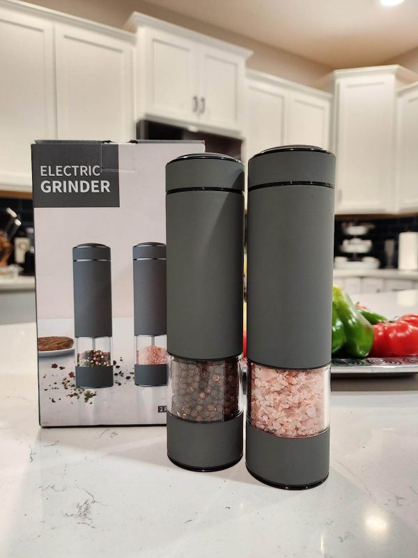 4. Electric Salt and Pepper Grinder Set