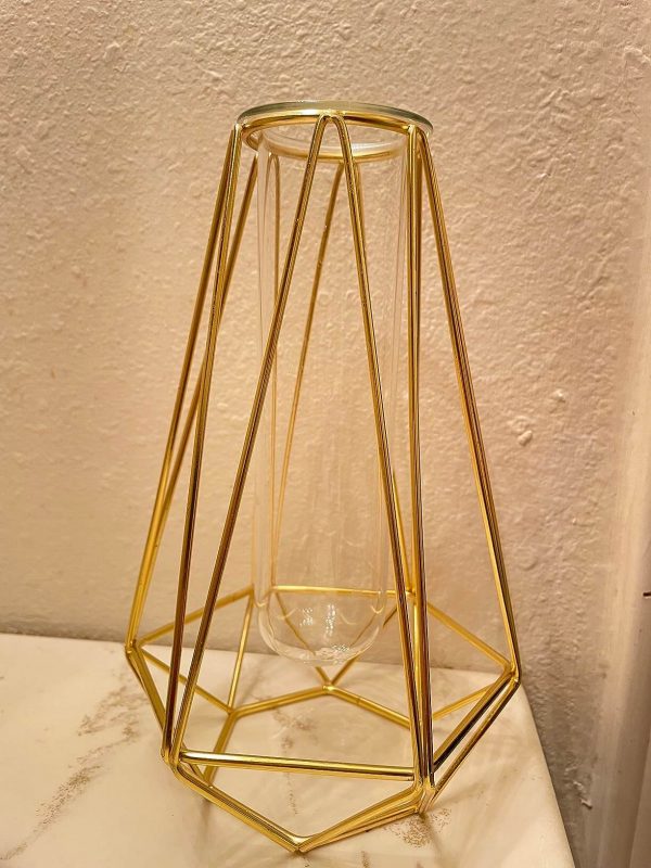 3. Grensuk Gold Vase for Home Decoration, Flower Vase for Decoration