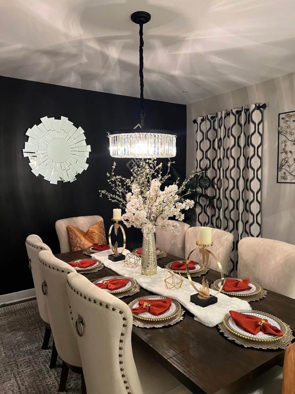 1. MEELIGHTING Modern Contemporary Crystal Chandelier Lamp