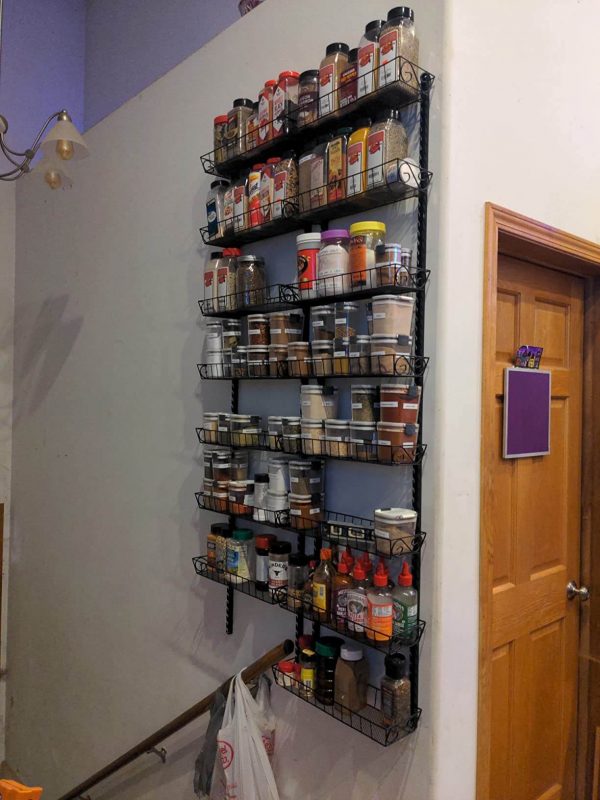 5. Dual Use 12 Tier Hanging Spice Rack