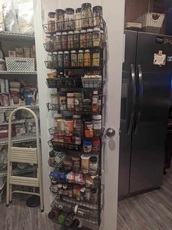 5. Dual Use 12 Tier Hanging Spice Rack