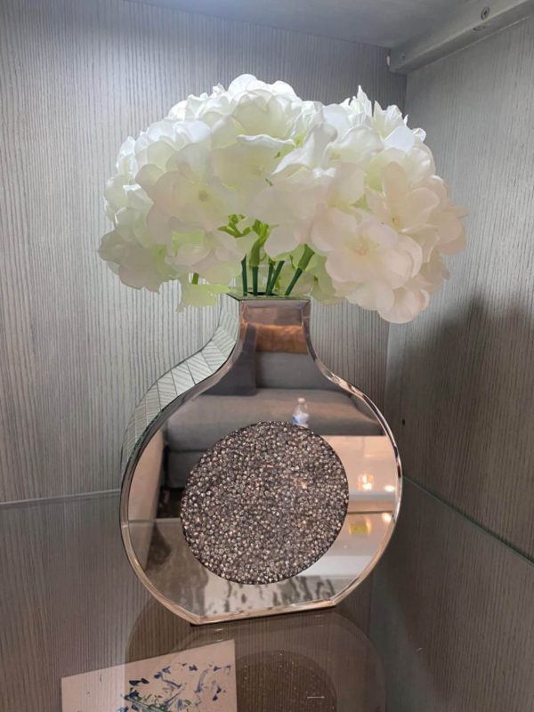 4. Bling Crystal Decorative Glass Vases for Home Decoration