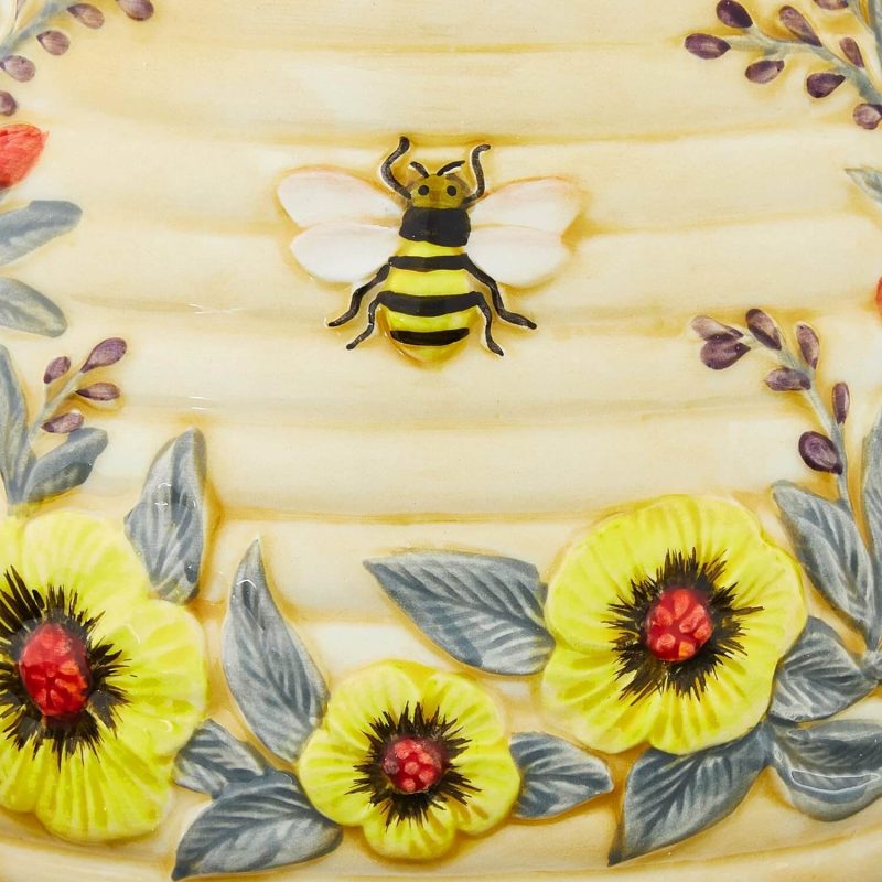 6. Bee Sweet 32 oz. 3-D Beehive Teapot Ceramic,Multi Colored