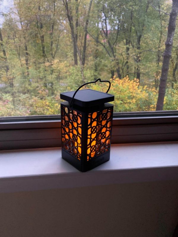 4. Decorative Hanging Lanterns LED Solar Powered Outdoor Lights Halloween Lights