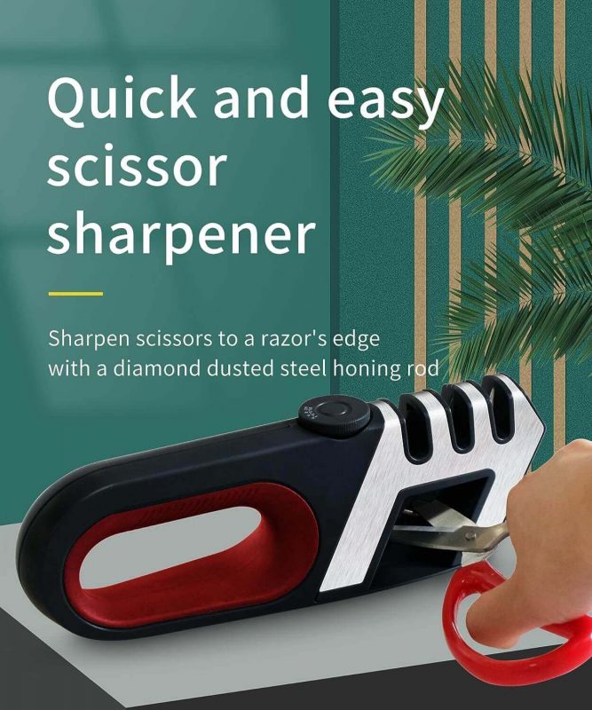3. 4-in-1 Knife Sharpener 8 Adjustable Sharpening Angle