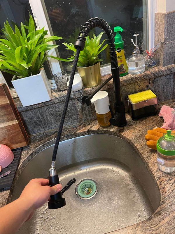 3. VOTON Kitchen Faucet with Pull Out Sprayer Utility Rv Wet Bar