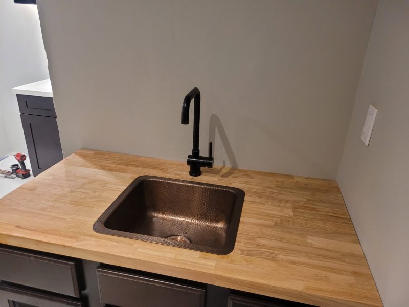 1. Monarch Abode 17090 Pure Copper Hand Hammer Highball Single Bowl Kitchen Sink (17 inch)