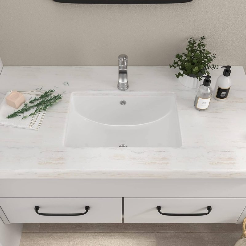 5 Rectangle Undermount Bathroom Sinks