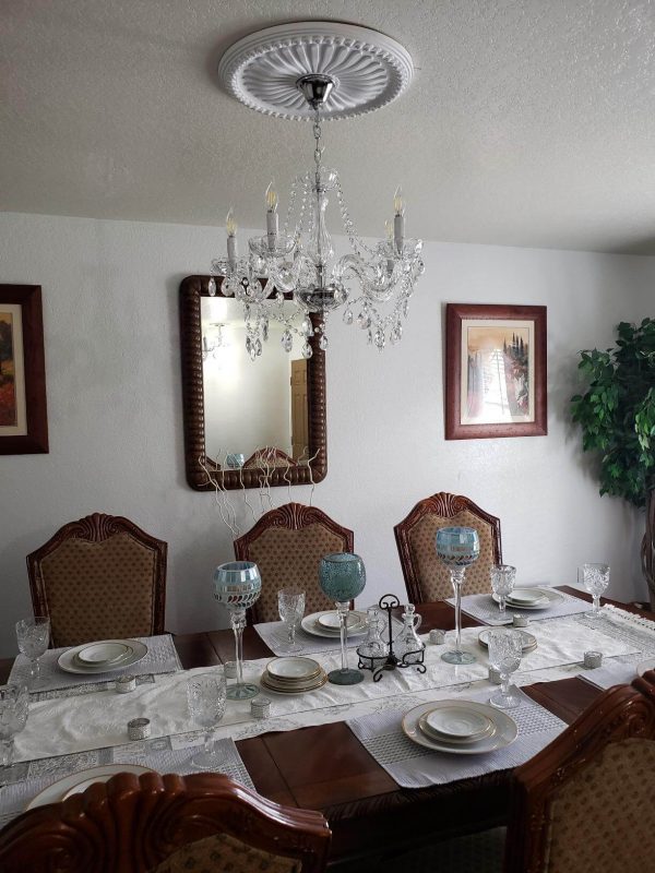 5. Small Size Hanging Lighting Fixture Flush Mount 120W Dining Room
