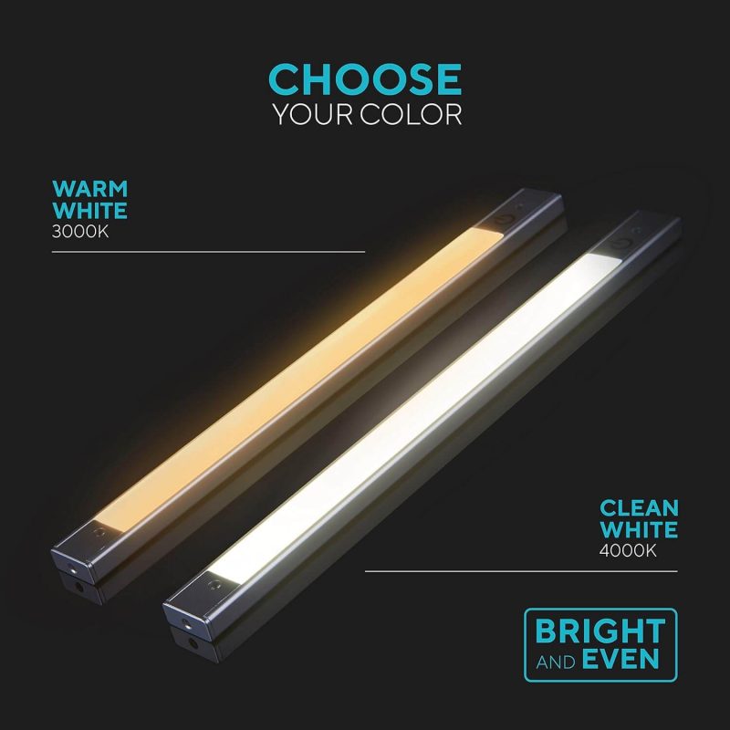 5. phonar 2-Pack 24 inch Under Cabinet Lighting for Kitchen Cupboards