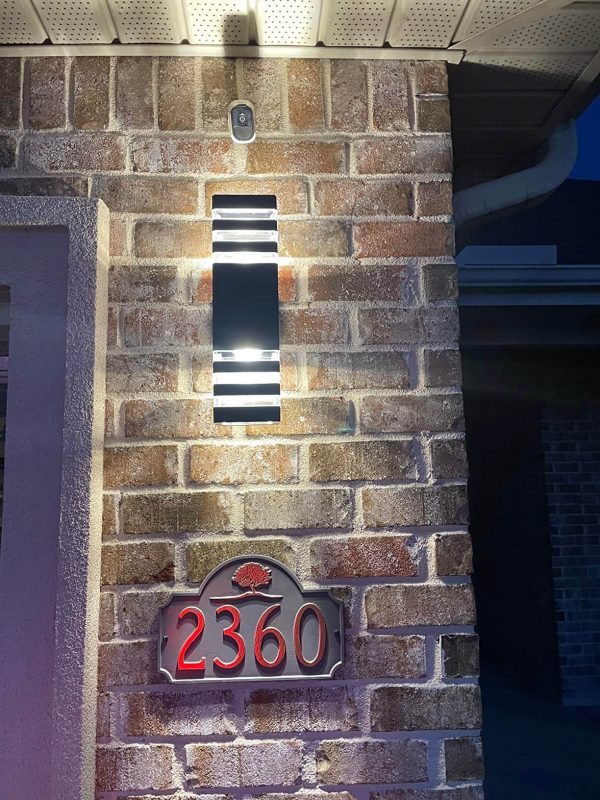 3. Waterproof Aluminum Up and Down Porch Lights Wall Sconces
