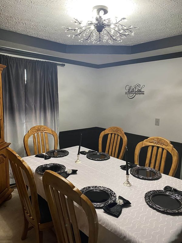 5. Small Size Hanging Lighting Fixture Flush Mount 120W Dining Room