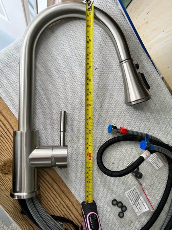 6. Brushed Nickel Kitchen Faucet, Kitchen Sink Faucet, RULIA RB1040
