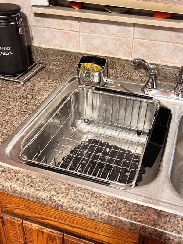 SANNO Large Expandable Dish Drying Rack