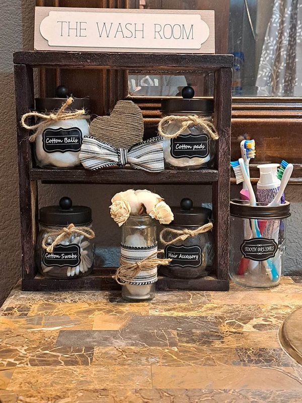 3. Cute Glass Pharmacy Jar with Stainless Steel Lid