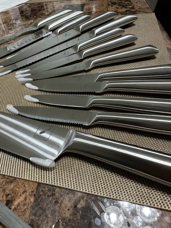 4. imarku 16 Piece Stainless Steel Chef Knife Set