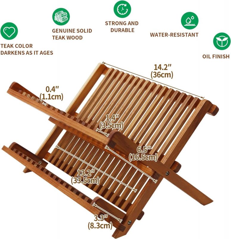 ✅ 5 Wooden Dish Drying Rack [ Simple, Small, And Unique ]