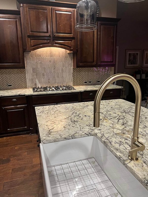 4. KRAUS Oletto Single Handle Pull-Down Kitchen Faucet in Chrome, KPF-2820CH