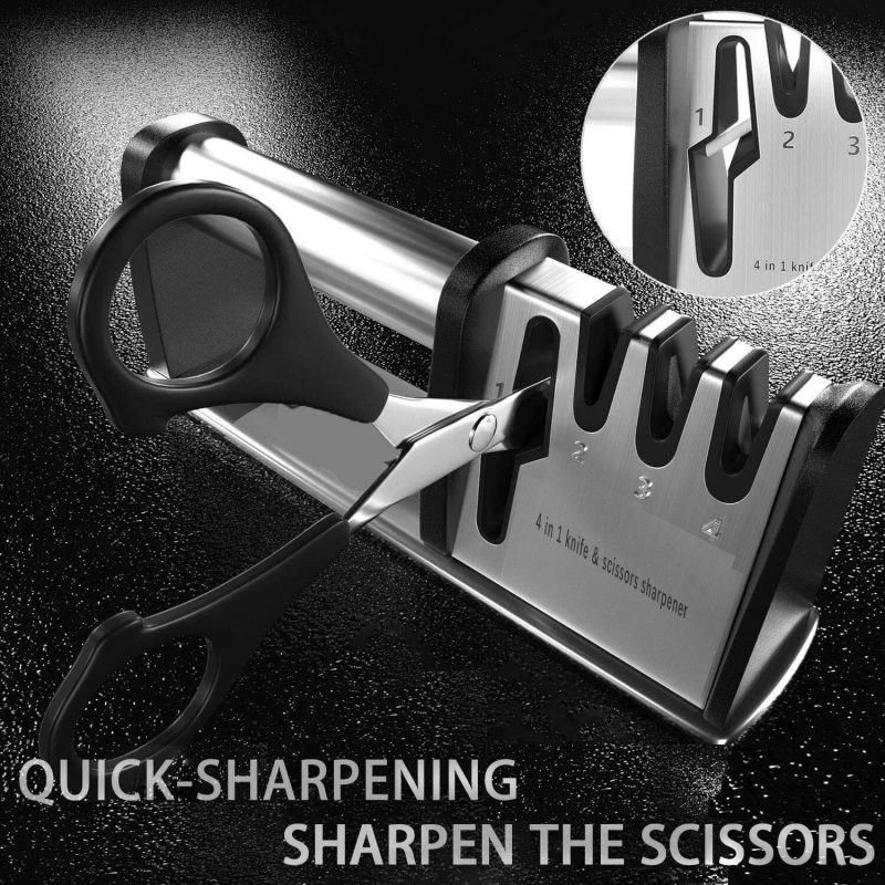 1. 4 in 1 Kitchen Knife Sharpener