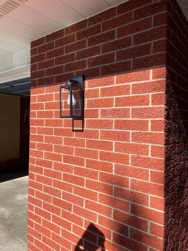 2. Modern Matte Black Wall Lamps for Front Entry Patio, 2 Pack