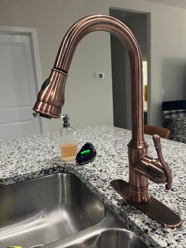 3. Akicon, Solid Brass Kitchen Sink Faucet