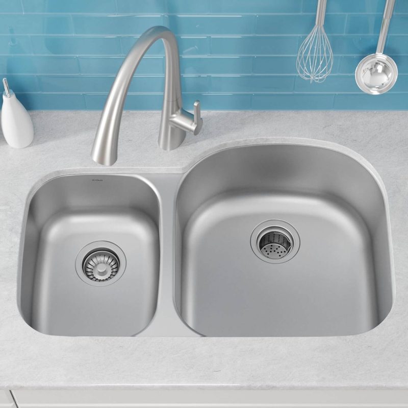 6. RecPro RV 10" x 13" Stainless Steel Oval Sink | Single RV Kitchen Sink