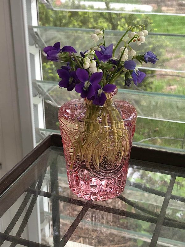6. Colored Glass Bud Vases Set of 10 - Small Vases for Vintage Style Flowers