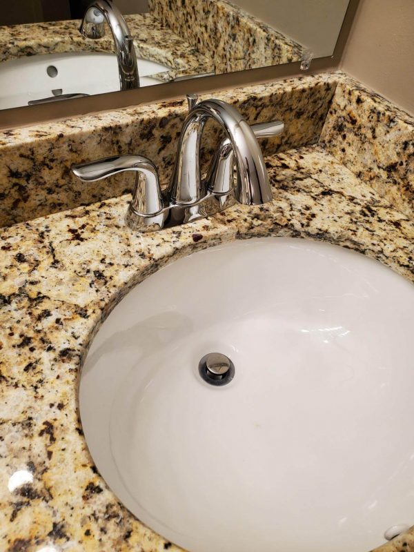 2. Delta Lahara Faucet Centerset Chrome Bathroom Faucet