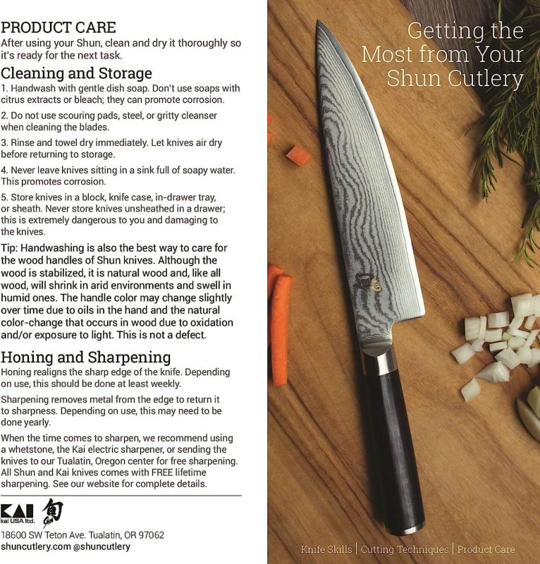 Shun Kanso Santoku Premium Stainless Steel Knife
