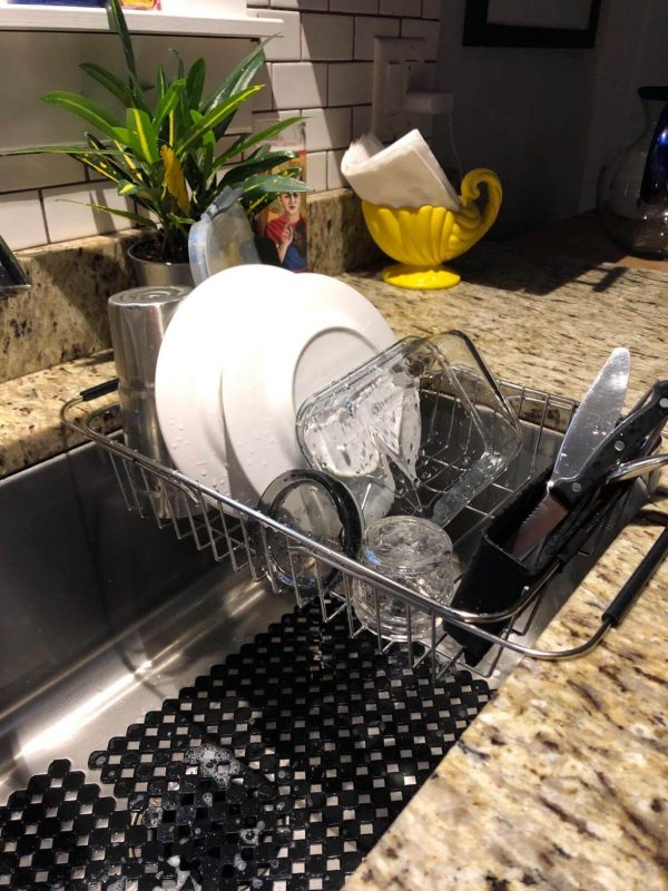 5. SANNO Expandable Dish Drying Rack