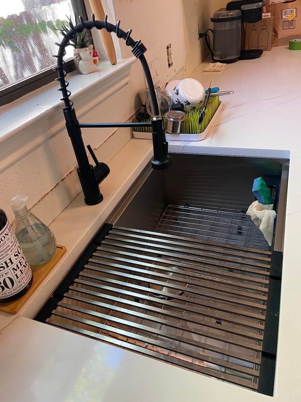 Ruvati 28-inch Workstation Undermount 16 Gauge Stainless Steel Kitchen Sink with Single Bowl Accessory - RVH8309