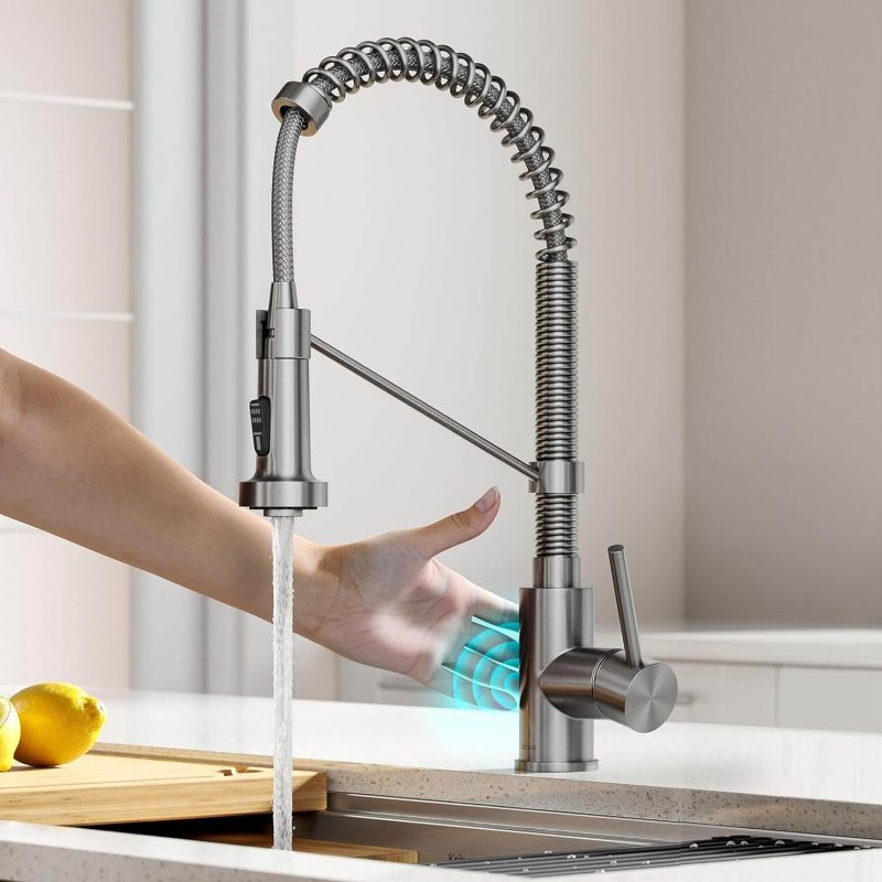 1. Kraus KSF-1610MB Bolden Touchless Commercial Pull-Down Sensor