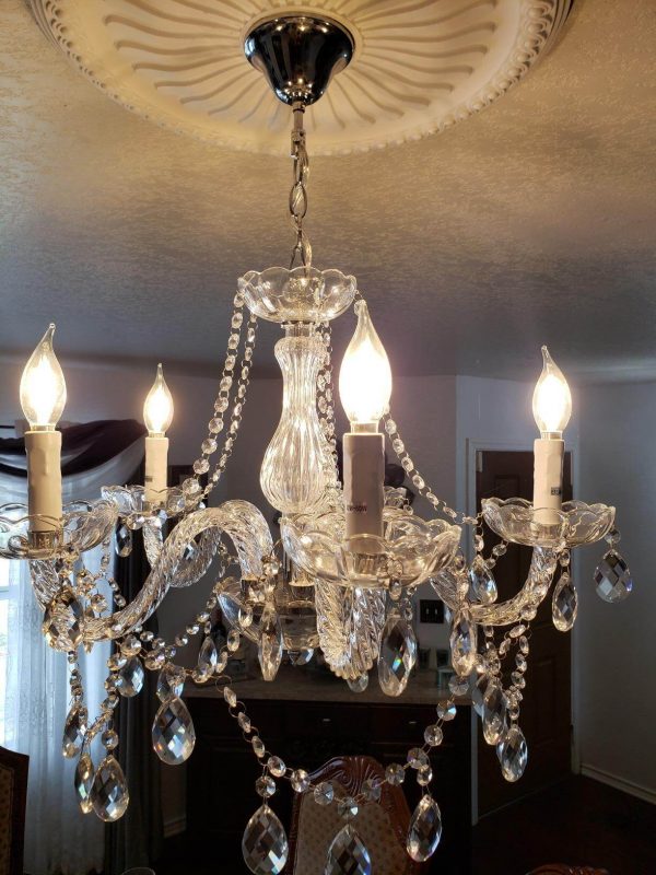 5. Small Size Hanging Lighting Fixture Flush Mount 120W Dining Room