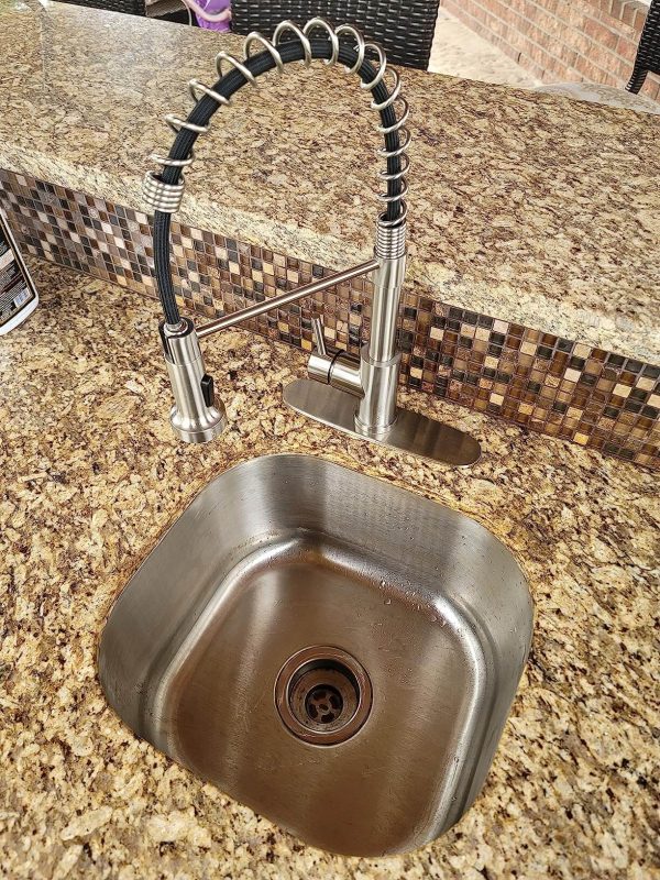 2. Kitchen Faucet, Brushed Nickel Sink Faucet with LUFEIDRA Sprayer