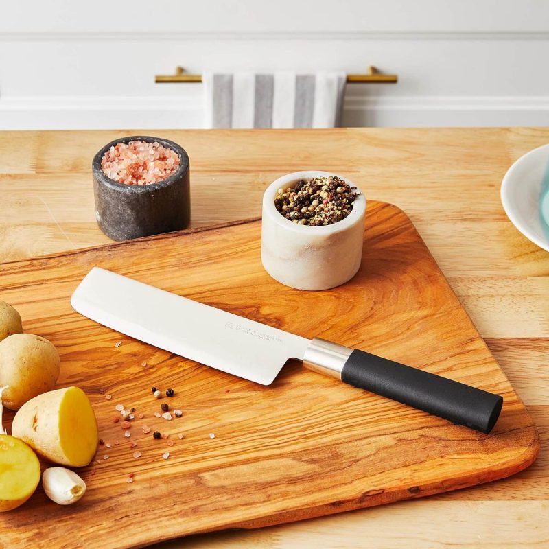 Kai PRO Wasabi Nakiri Knife 6.5", Vegetable Cutter Knife, Multi-Purpose Chef Knife