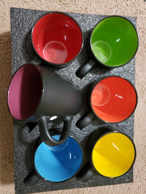 4. DeeCoo 6 Pack Large Coffee Mug Set 16 OunceJuice, Cocoa