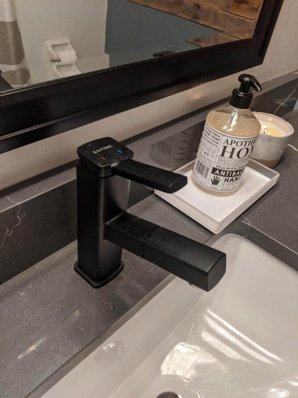 1. Matte Black Bathroom Faucet Single Hole Basin Mixer Tap