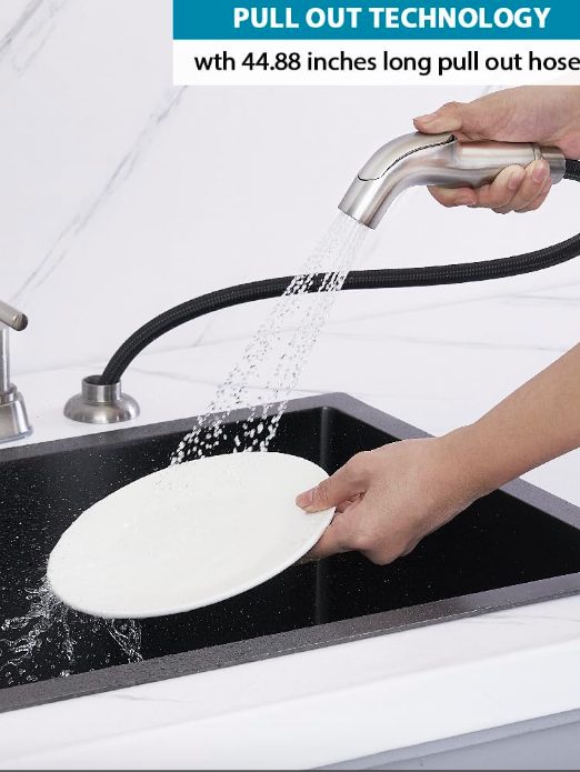 2. Stainless Steel Touch Kitchen Faucet with Side Sprayer